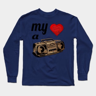 My hearts a stereo gym class heroes Long Sleeve T-Shirt